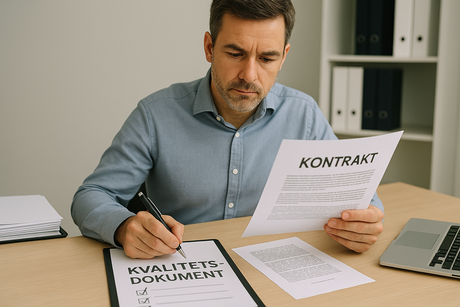 entreprenadförmedling och kontrakt